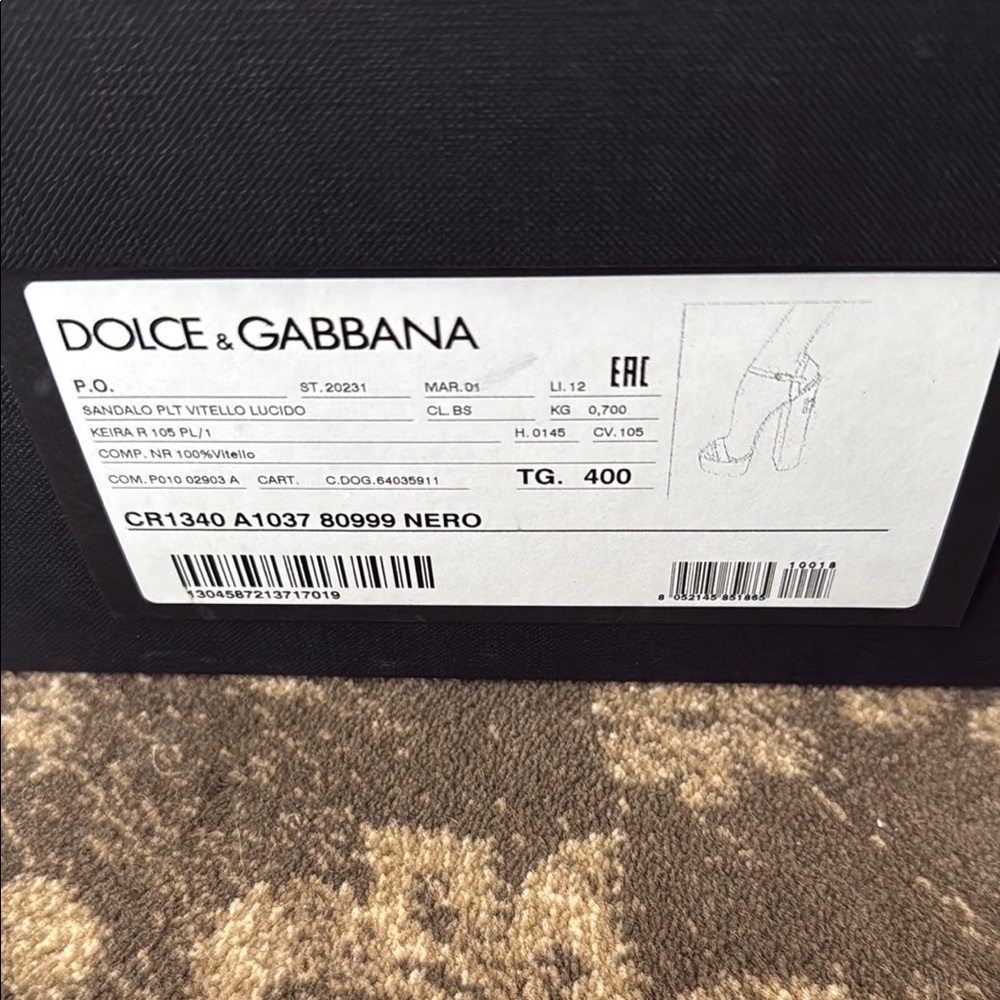 Dolce & Gabbana Nero Platform Heels